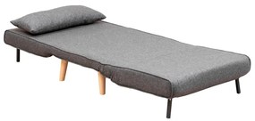 Tmavosivé kreslo Folde – Artie