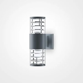 Maytoni O576WL-02GR - Vonkajšie nástenné svietidlo BRONX 2xE27/60W/230V IP54 antr