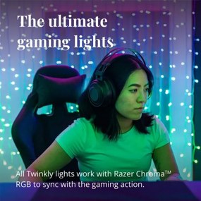 Twinkly TWW210SPP-TEU - LED RGB Vonkajší vianočný záves 210xLED 6,1m IP44 Wi-Fi