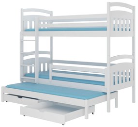 Poschodová detská posteľ 180x80 cm. Akcia -17%. Vlastná spoľahlivá doprava až k Vám domov. 1052264