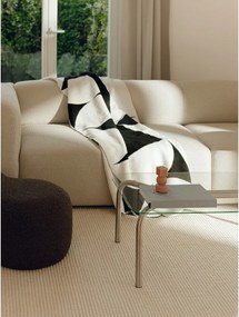 Čierna/krémovobiela deka 150x200 cm Tul – noo.ma