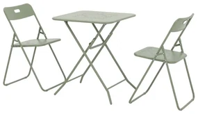 Sada balkónového nábytku, 3 ks, rozmery stola: 60 × 73 × 60 cm