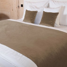 Biante Zamatový prehoz/behúň na posteľ Velvet Prémium SVP-034 Kávovo hnedý 50x140 cm