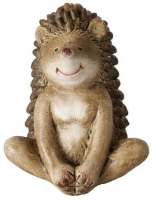 Záhradná figúrka z polyresinu Hugy, sada 3ks, 8 cm, hnedá