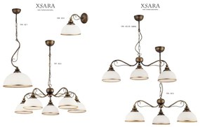 Jupiter XS3B - Závesné svietidlo XSARA 3xE27/60W/230V