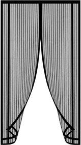 Magnetická sieťka proti hmyzu čierna