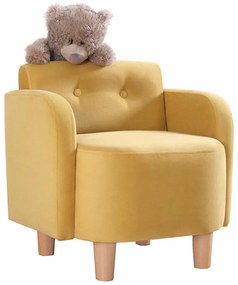 Detské kreslo DORY žlté