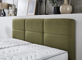 Posteľ Domango 140x200 cm, olivovo zelená látka