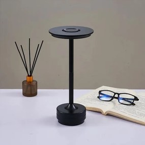 Toolight Toolight, bezdrôtová USB dotyková nočná lampa APP1371-T, čierna matná, OSW-08635