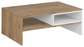 Konferenčný stolík VILGO 90, lesklá biela