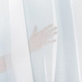 Záclona - biely režný vzor s olovkom ZAC-030 výška 300 cm Šitie na mieru