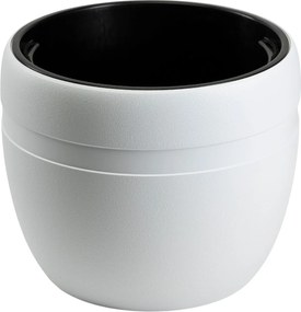 PLASTOVÝ KVETINÁČ LUNA CLASSIC 45,5X38 CM BIELA