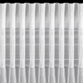 ZÁCLONA NA PÁSKE EVA MINGE ROSES4 350X160 CM BIELA