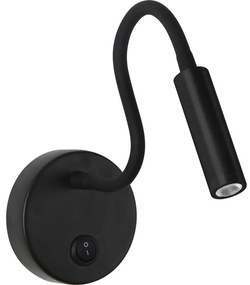 Brilagi - LED Flexibilná nástenná lampa MAYA LED/3W/230V 4000K čierna