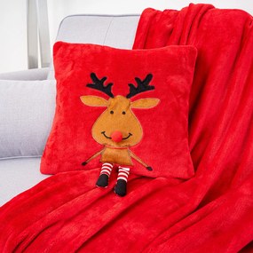 4Home Vianočná deka Happy Reindeer, 150 x 200 cm