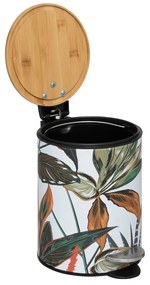 5five Simply Smart Odpadkový kôš Palawan, viacfarbná/s drevenými prvkami, 3 l