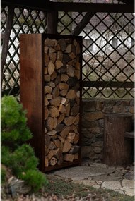 Stora Záhradný drevník 180 x 90 x 40 cm, corten CORGARDEN 1034