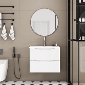 Závesná skrinka pod umývadlo Houseland Bravio 60 cm biela