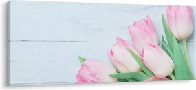 Obraz - Kytica tulipánov (120x50 cm)