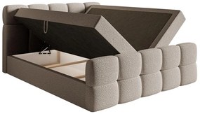 Manželská kontinentálna posteľ 140 cm Cirsten 140C (s roštom a matracom) (s úl. priestorom) (svetlosivá). Vlastná spoľahlivá doprava až k Vám domov. 1100164