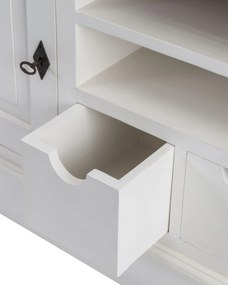 RTV skrinka Brighton 150 x 40 x 65 cm white&amp;natural