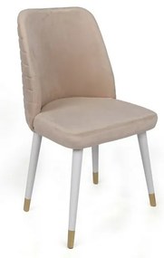 Súprava jedálenských stoličiek Hugo Cream and White, 2 ks