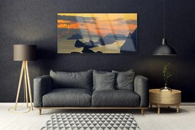 Obraz plexi More skaly hory príroda 120x60 cm