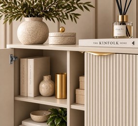 VYSOKÁ KOMODA TREVISO 2D KAŠMÍR 113 cm