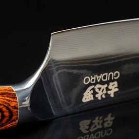 Gudaro - Damaškový šéfkuchársky nôž FENG 8", 67 vrstiev ocele, dĺžka 20 cm