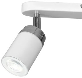 Bodové svietidlo RENO 2xGU10/8W/230V biela/chróm