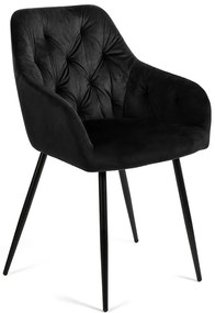 Noela Zamatová jedálenská stolička SIENA čierna