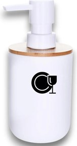 Označto Štítok/nálepka do kúpeľne Jar - obrázok Farba písma: Biela