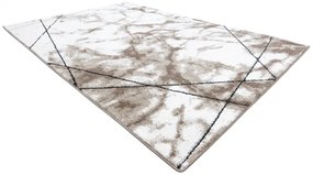 Moderný koberec COZY Lina,  geometrický , mramor , hnedý