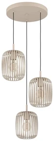 Eglo 900687 - Luster na lanku ROMAZZINA 3xE27/40W/230V béžová EG900687