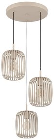 Eglo 900687 - Luster na lanku ROMAZZINA 3xE27/40W/230V béžová