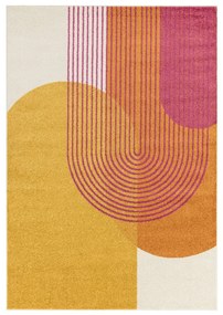 Žlto-oranžový koberec 200x290 cm Muse Orange Retro – Asiatic Carpets