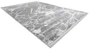 Moderný koberec REBEC strapce 51186B Mramor  krémovo/ sivý