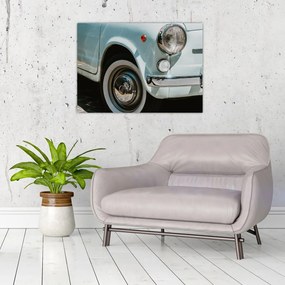 Sklenený obraz - Retro auto Fiat (70x50 cm)