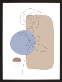 Rámovaný obraz Abstraktný obrazec III, 30x40 cm%