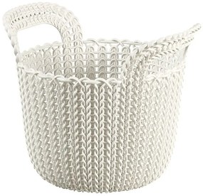 CURVER KNIT XS 3L Okrúhly košík 23 x 19 x 19 cm krémový 03671-X64