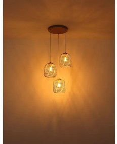 Globo 15965-3HR - Závesný luster na lanku DICHTI 3xE27/40W/230V