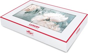 SATÉNOVÉ OBLIEČKY LUXURY HAVIN 200X220 CM, 2KS 70X80 CM KVETY