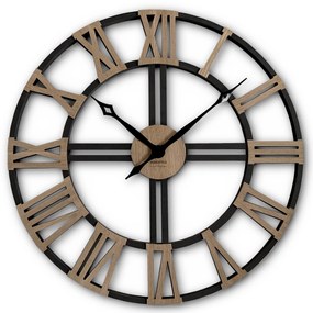Dekorstudio Moderné drevené hodiny EKO Loft Grande Dub 80cm