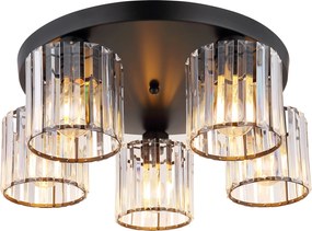 Toolight Toolight, stropné svietidlo 5xE27, EBT023-5C, čierna, OSW-01223