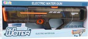LEAN Toys Elektrická vodná pištoľ nabíjateľná priehľadná čierna 55 cm