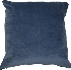 Petrolejový zamatový vankúš s papagájmi - 45 * 45 * 15cm