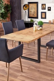 Jídelní rozkládací stůl Press 160/250 cm dub artisan/černý