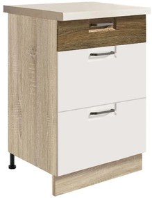 Skrinka do kuchyne Favorit 9d Sonoma/White+Ribbeck