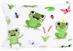 Obliečka na vankúš mikroplyš Exclusive 50 × 70 cm - Žabky