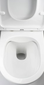 Deante Závesný WC komplet bez okraja Round - CGRD6ZPW, vrátane SoftClose sedadla